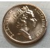 AUSTRALIA 1990 . TWO 2 CENTS COIN . FRILLED NECK LIZARD